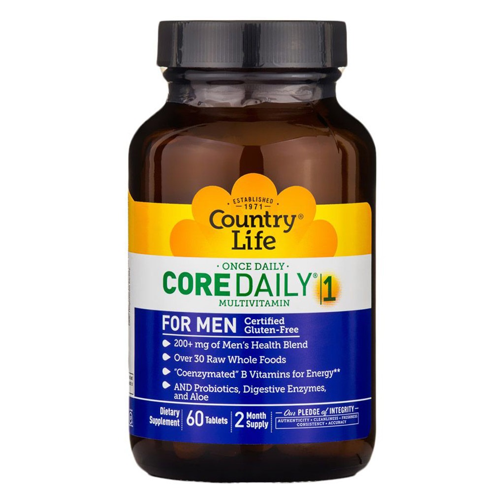 Country Life Core Daily-1 For Men Multivitamin Tablets, Pack of 60's