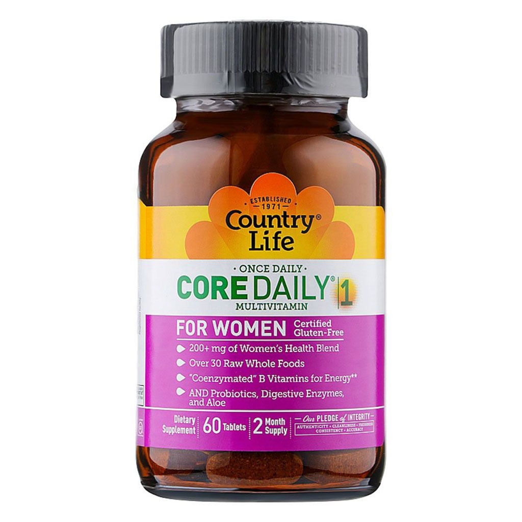 Country Life Core Daily-1 For Women Multivitamin Tablets, Pack of 60's