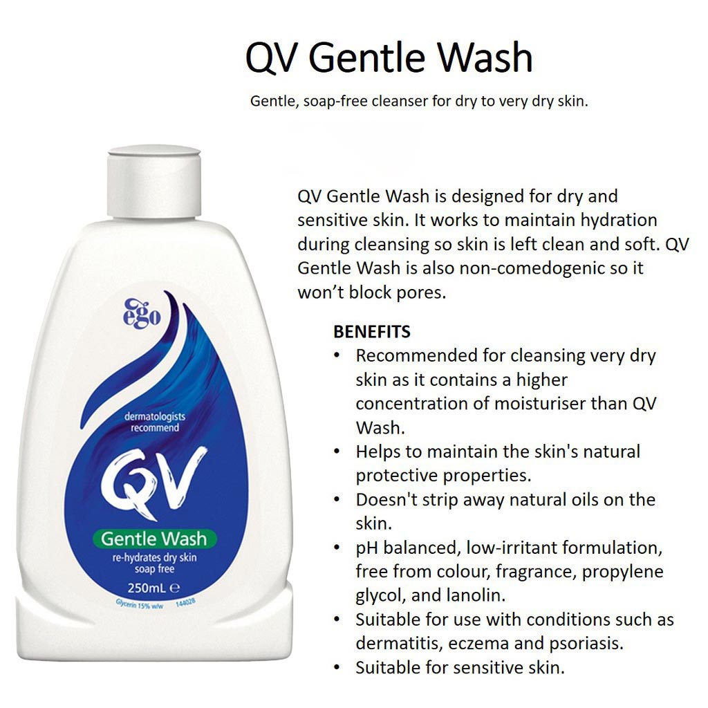 Ego QV Gentle Body Wash For Dry Skin 250ml