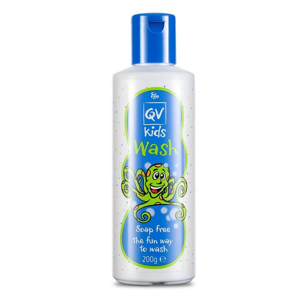 Ego QV Kids Wash, Soap-Free Hair And Body Wash For Children 200g