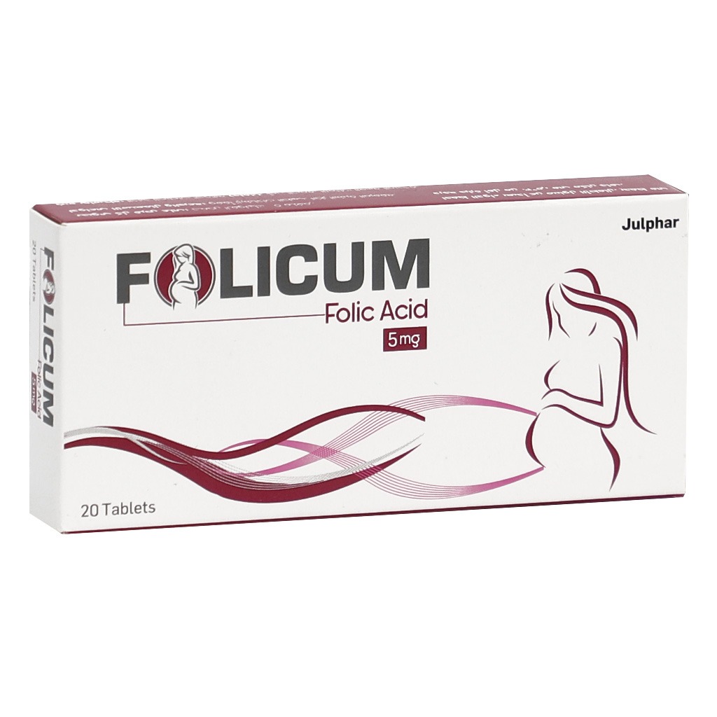 Folicum 5 mg Tablets 20's
