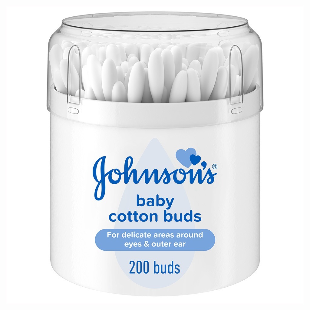 Johnson's Pure Cotton Buds, Pack of 200's