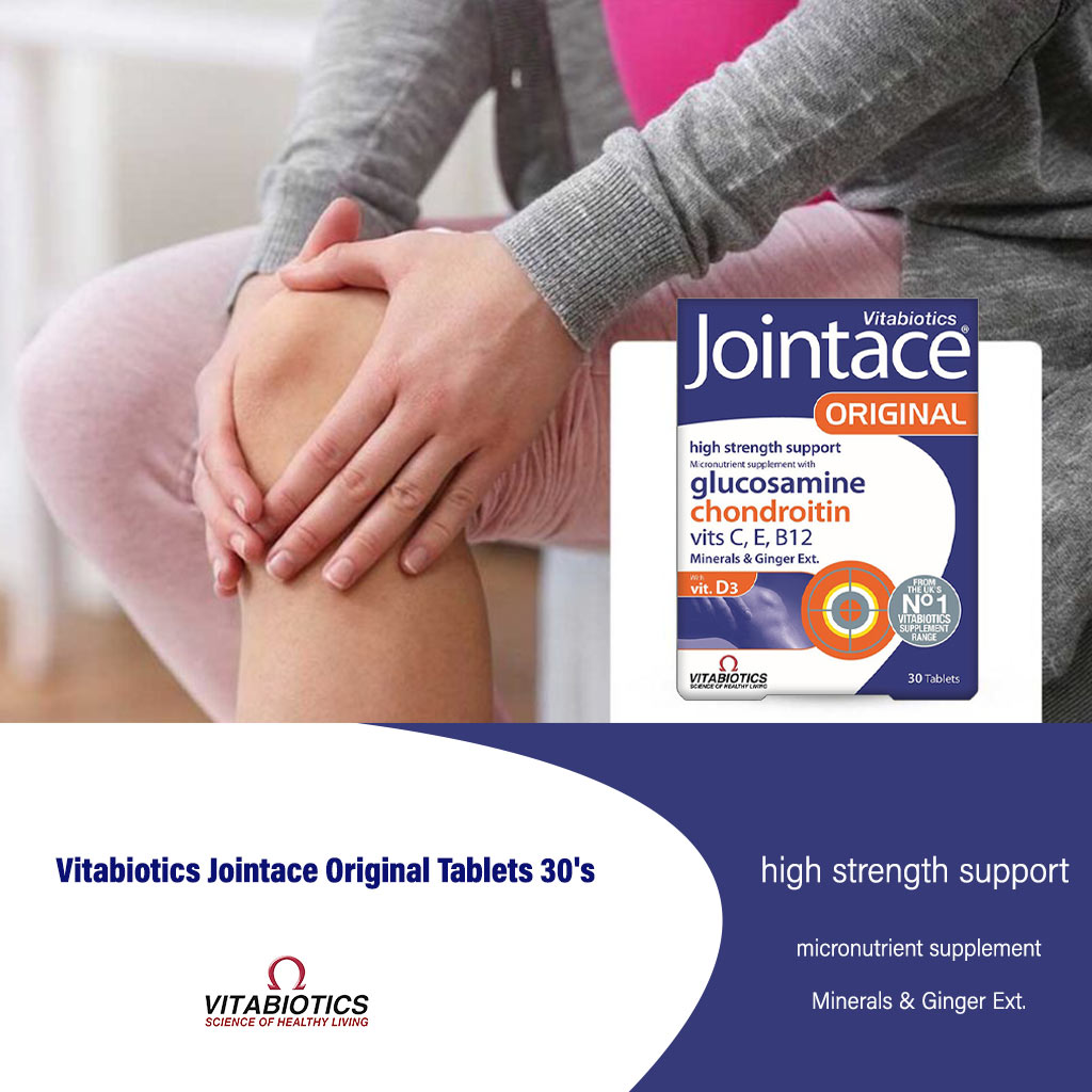 Vitabiotics Jointace Original High Strength Joint Support Tablets With Glucosamine  & Chondroitin, Pack of 30's