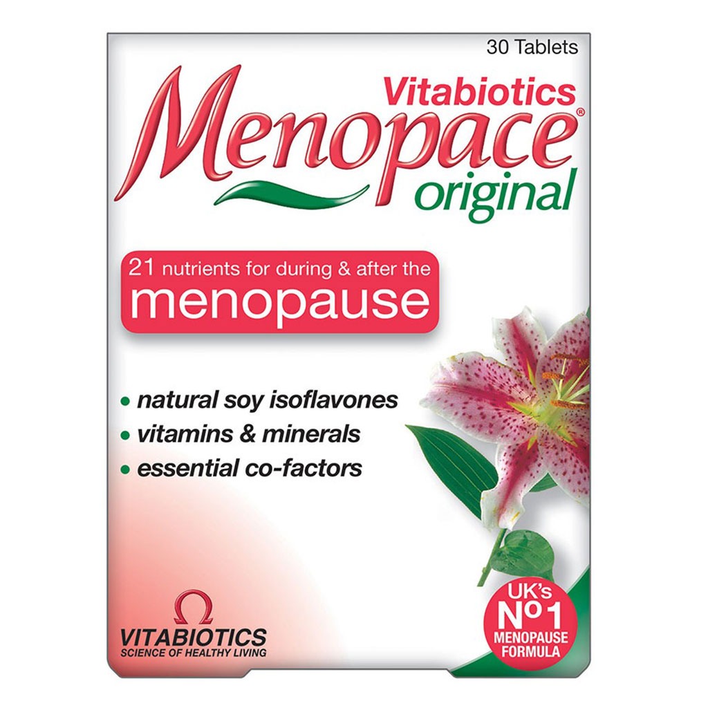Vitabiotics Menopace Original During & After Menopause Support Tablets, Pack of 30's