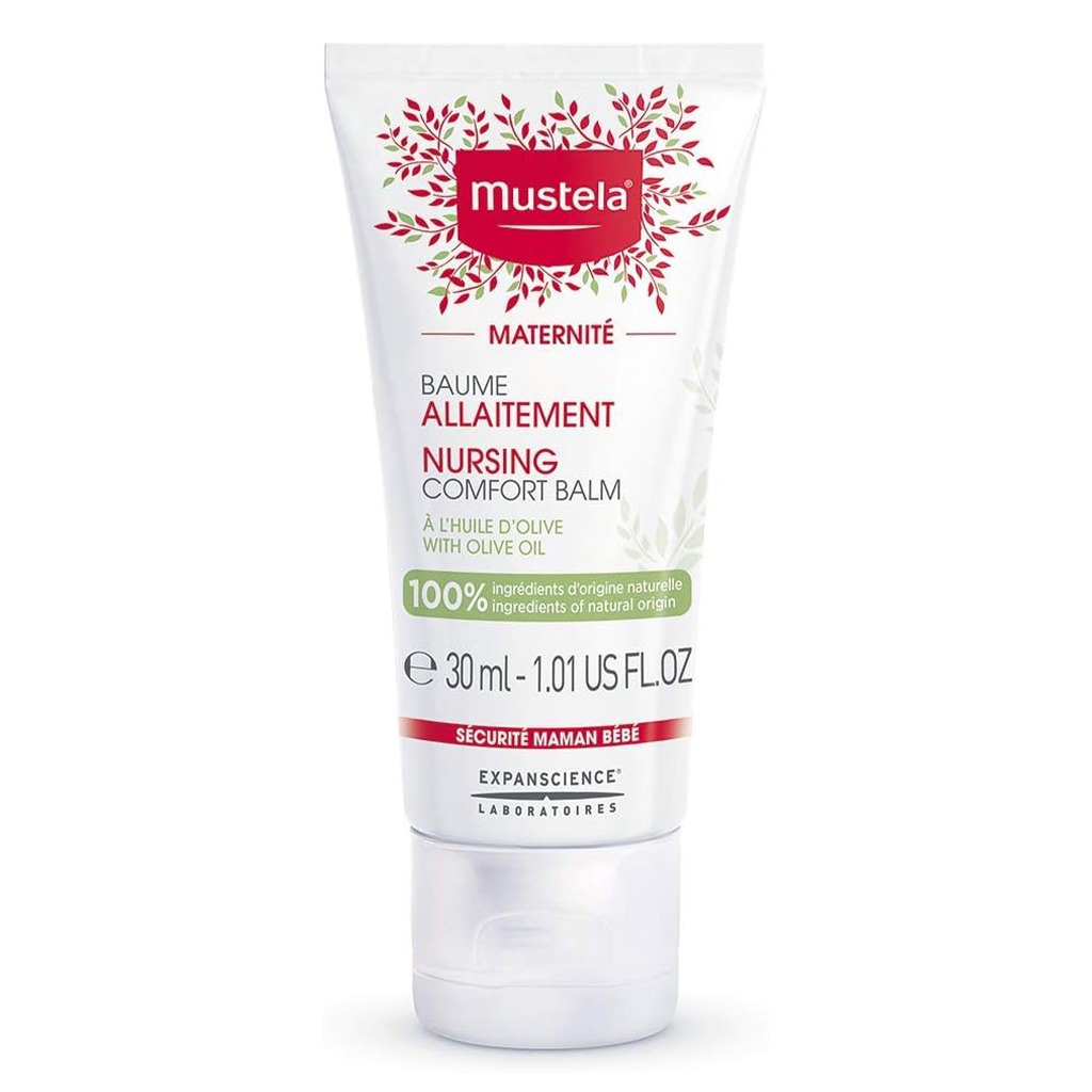 Mustela Nursing Comfort Balm, Soothing Nipple Cream For Mother, Fragrance-Free 30ml