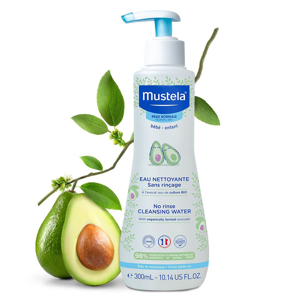 Mustela Baby No-Rinse Cleansing Water For Face & Diaper Area 300ml