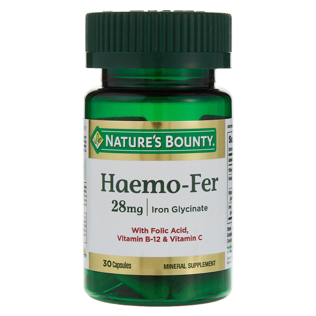 Nature's Bounty Haemo-Fer 28 mg Capsules 30's
