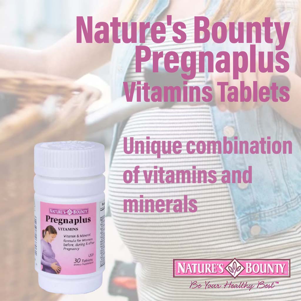Nature's Bounty Pregnaplus Vitamins Tablets 30's