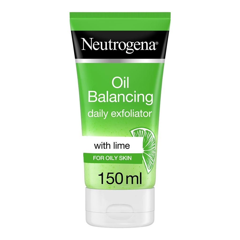 Neutrogena Oil Balancing Daily Exfoliator Lime & Aloe Vera For Oily Skin 150ml
