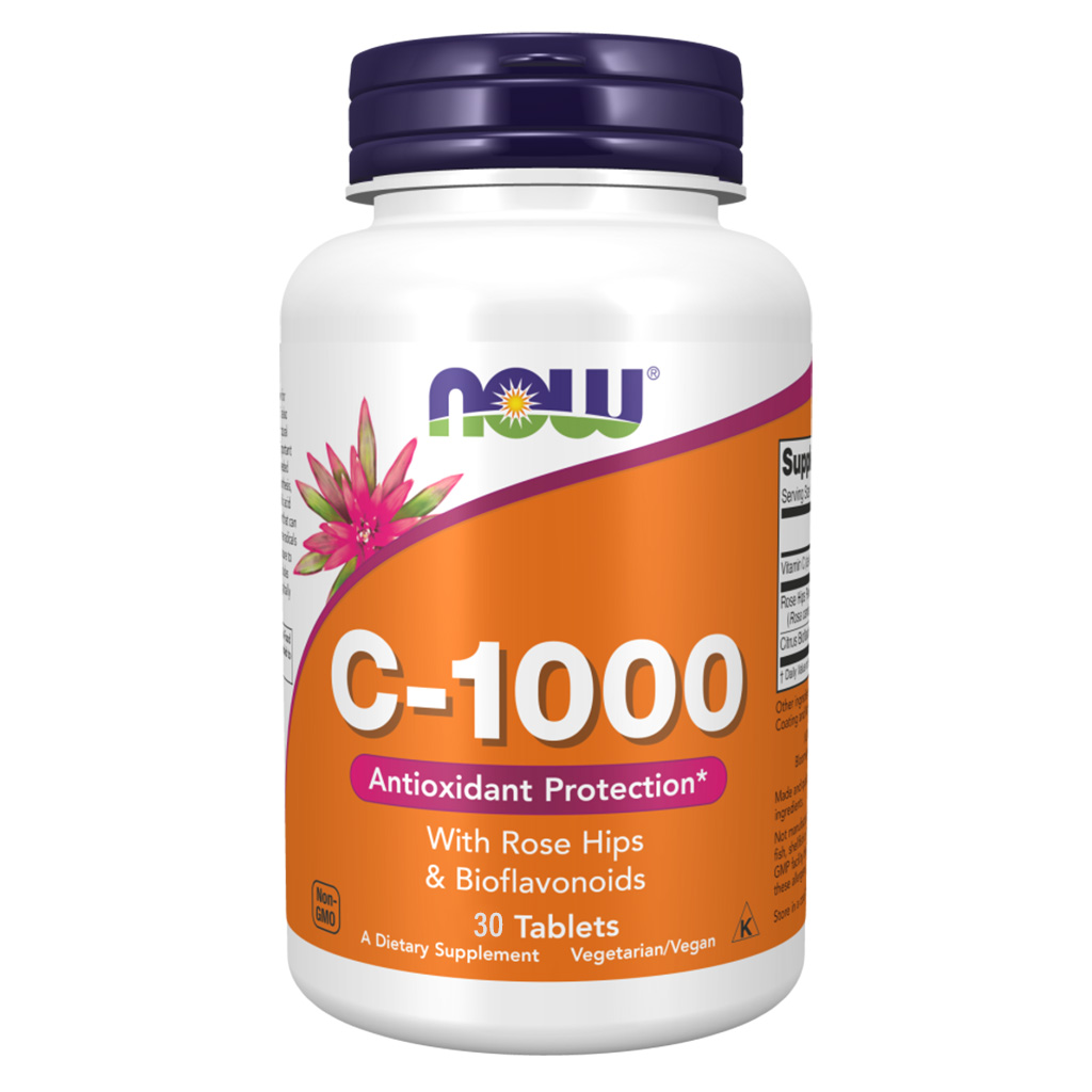 Now C-1000 Vitamin C Tablets For Antioxidant & Immune Support, Pack of 30's