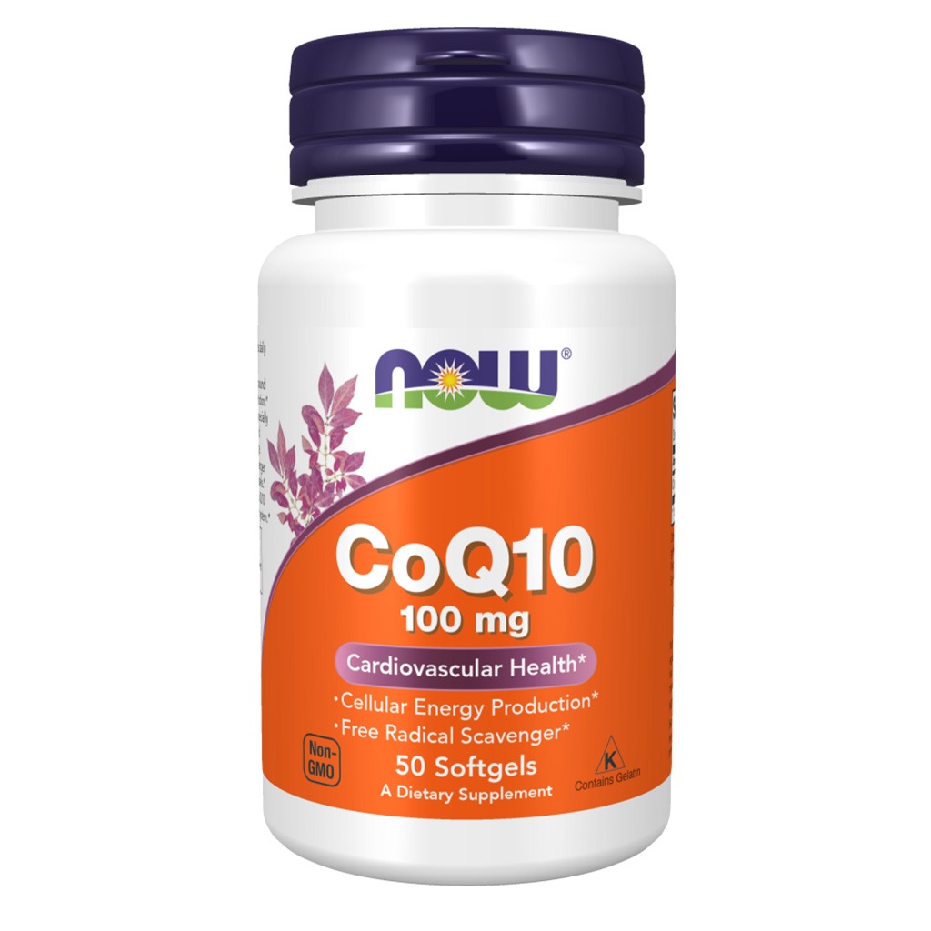 Now CoQ10 100mg Antioxidant Softgels For Heart Health & Energy, Pack of 50's