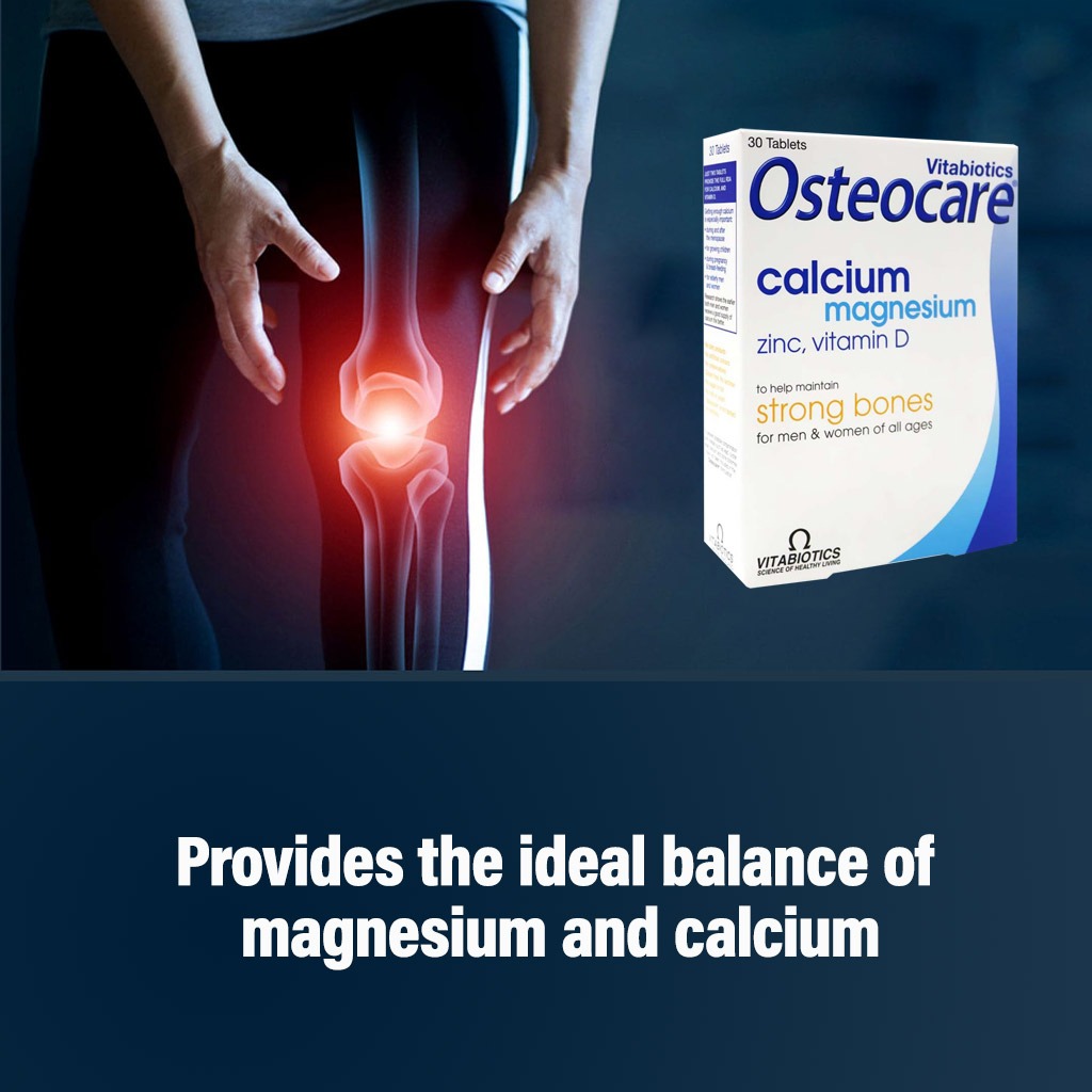 Vitabiotics Osteocare Tablet With Calcium, Magnesium, Vitamin D and Zinc For Strong Bones, Pack of 30's