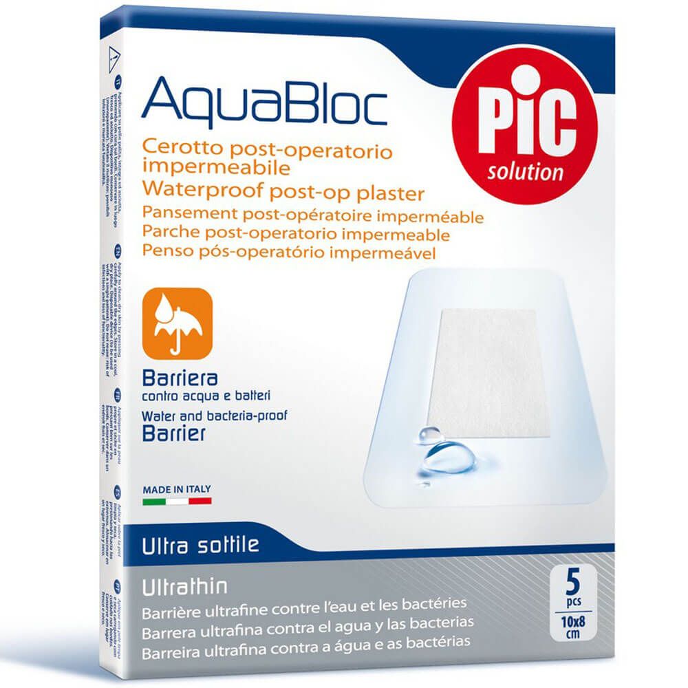 Pic AquaBloc Post-Op Plaster 10 cm x 8 cm 5's