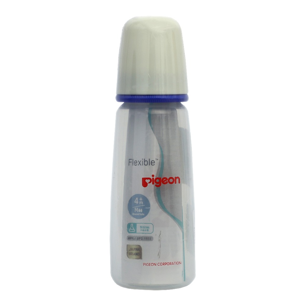 Pigeon KPP Standard Neck Plastic Feeding Bottle with White Cap 200 mL