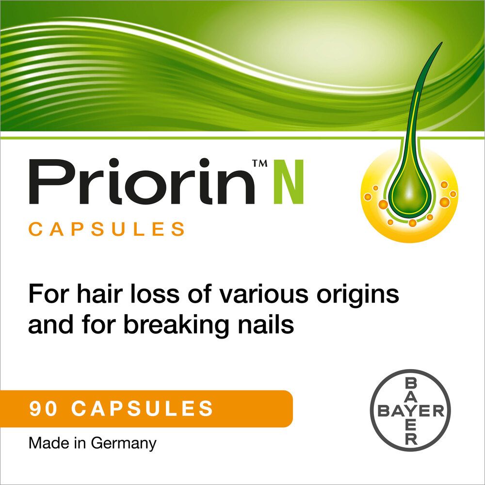 Priorin N Capsules, Hair Loss Supplement, Pack of 90's