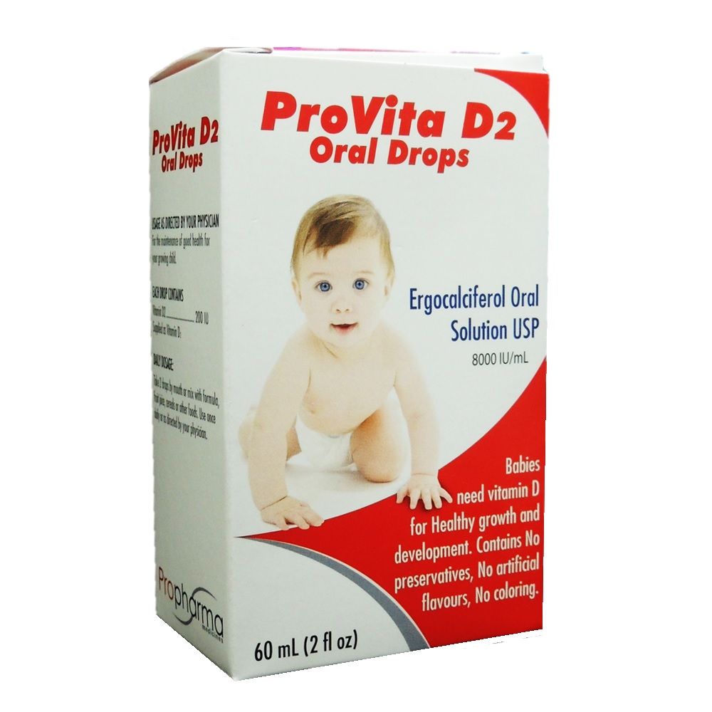 ProVita D2 Oral Drops 2 fl oz, 60 mL