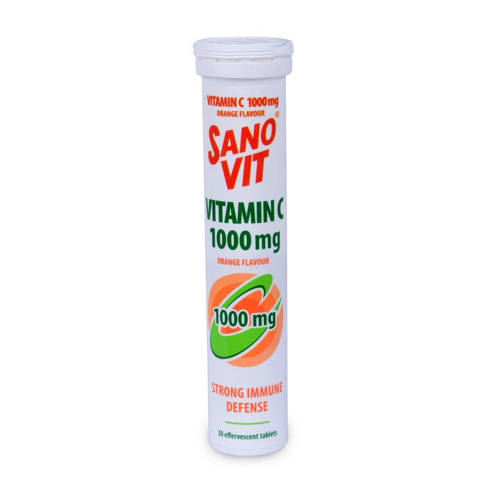 Sanovit Vitamin C 1000 mg Orange Effervenscent Tablets 20's