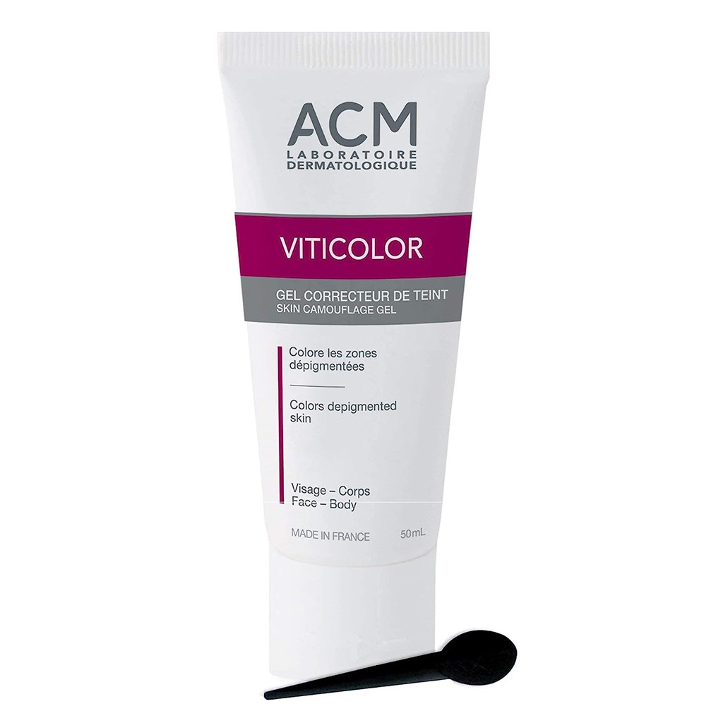 ACM Viticolor Durable Skin Camouflage Gel, Re-Pigmentation Treatment For Vitiligo 50ml