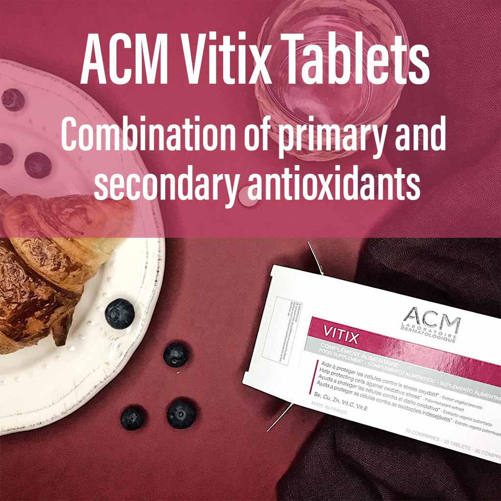 ACM Vitix Tablets, Antioxidant Dietary Supplement For Vitiligo, Pack of 30's