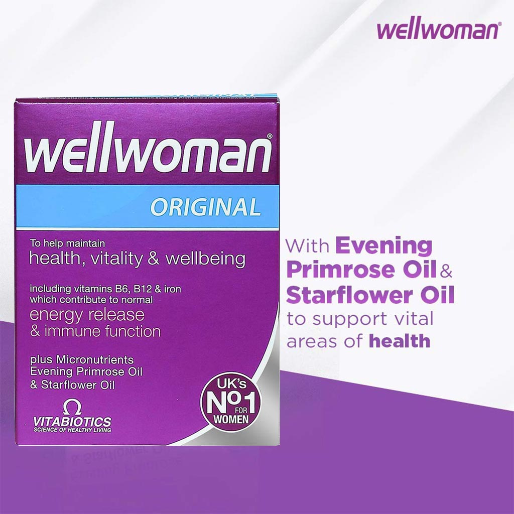 Vitabiotics Wellwoman Original Multivitamin Capsules For Women, Pack of 30's