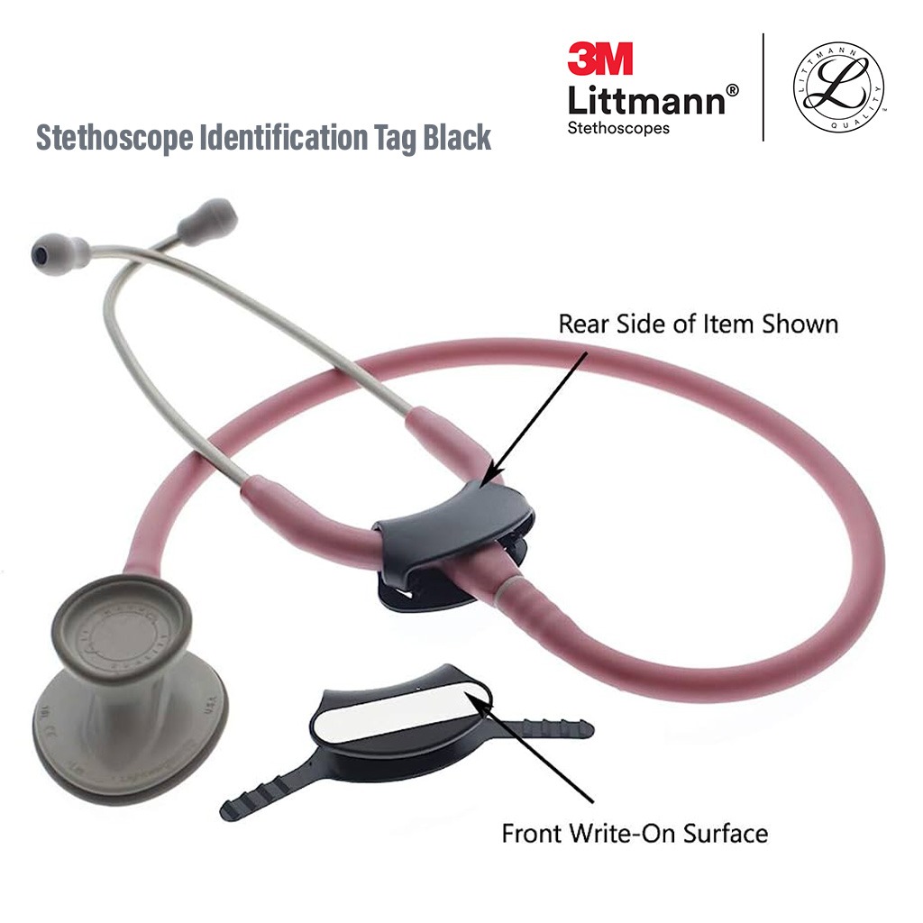 3M Littmann Stethoscope Identification Tag Black