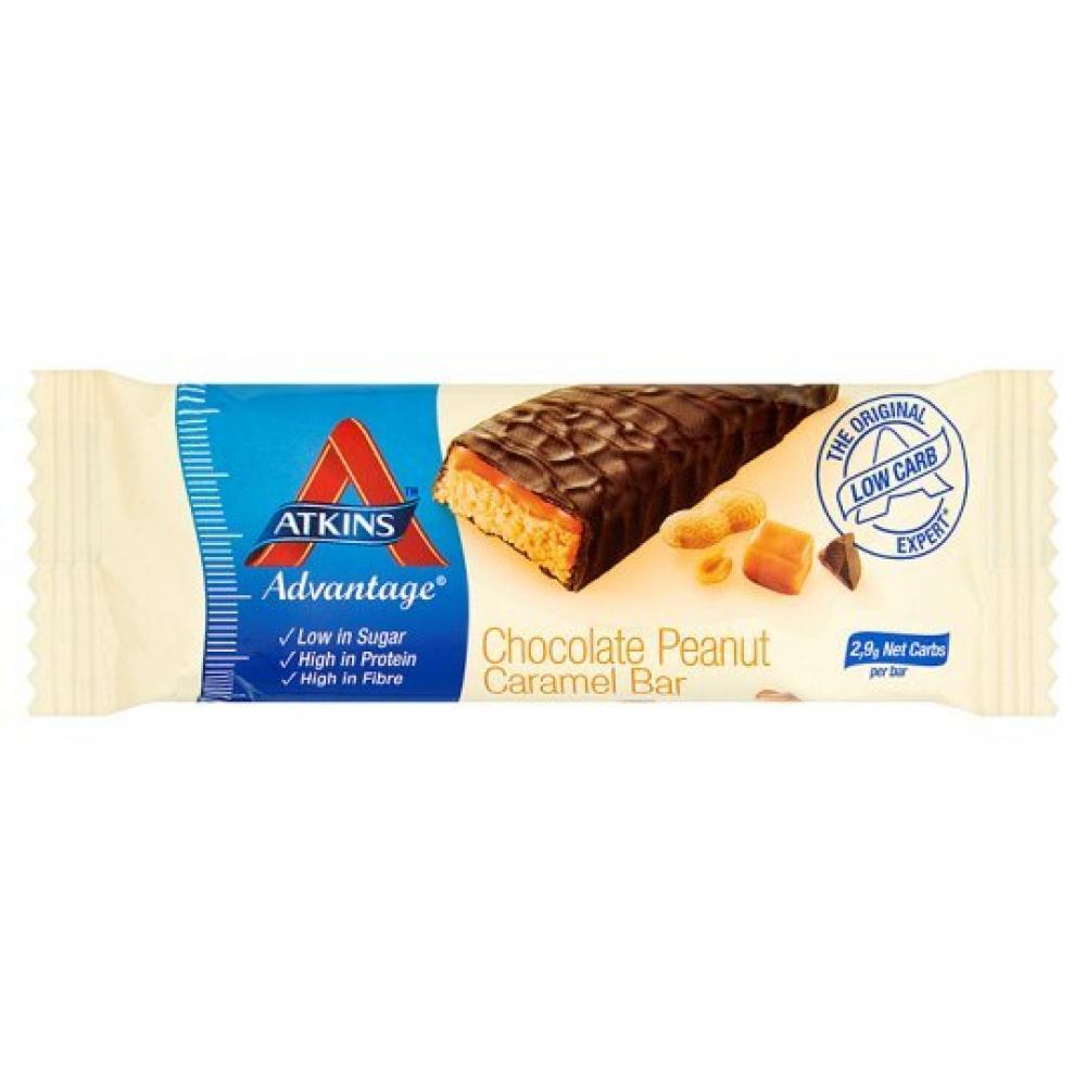 Atkins Advantage Chocolate Peanut Carmel Bar 60 g 1's
