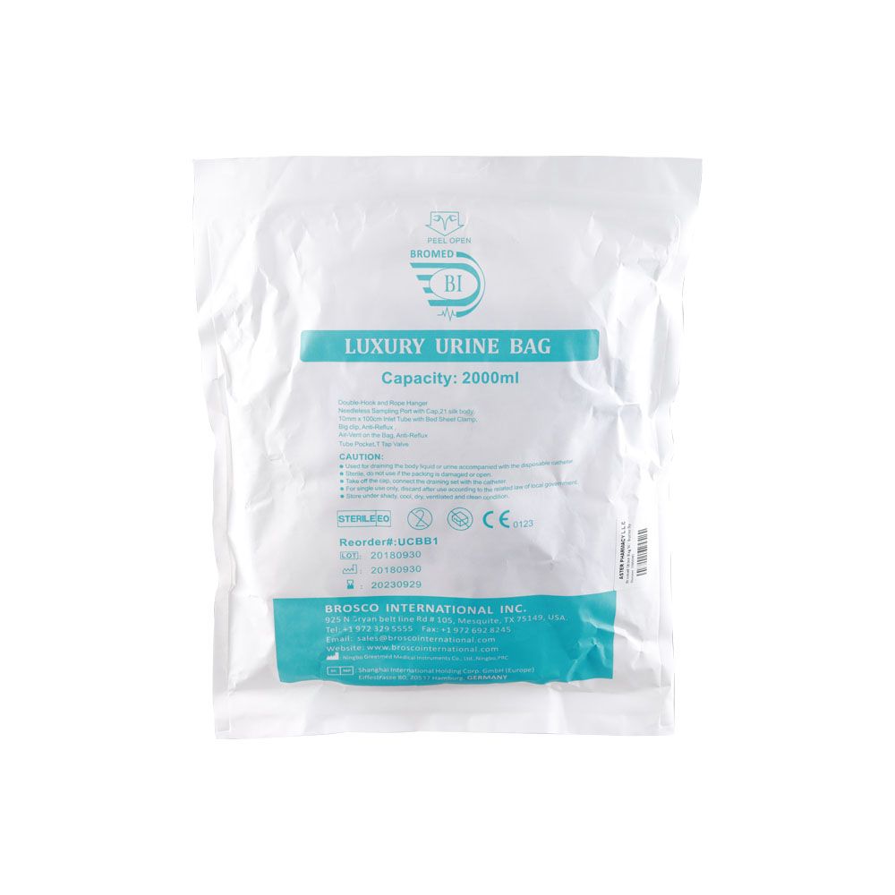 Bromed Urine Bag With Butterfly Hanger 2000 mL