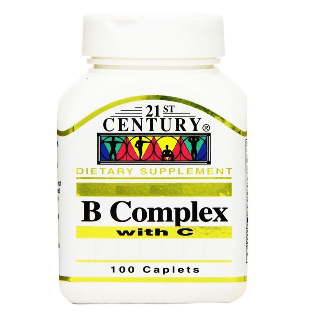21st Century Vitamin B Complex With Vitamin C Tablets, Pack of 100's