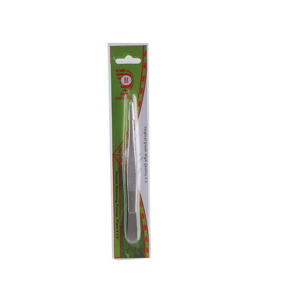 Bromed Thumb Dressing Forcep Plain 5 1/2 inches