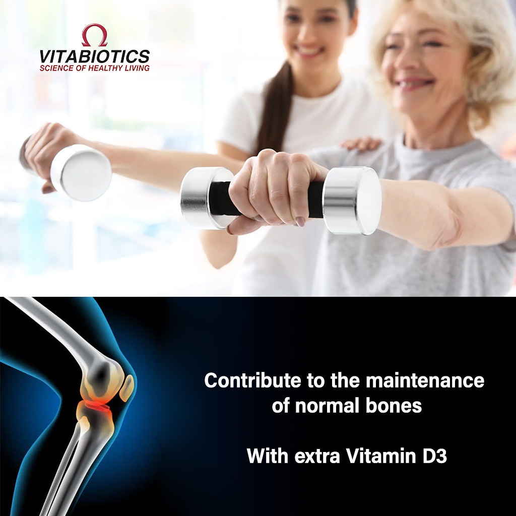 Vitabiotics Osteocare Plus Omega-3 and Soy With Calcium, Magnesium & Vitamin D3 For Healthy Bones, Dual Pack of Calcium & Micronutrient Tablets 56's + Omega-3 Capsules 28's