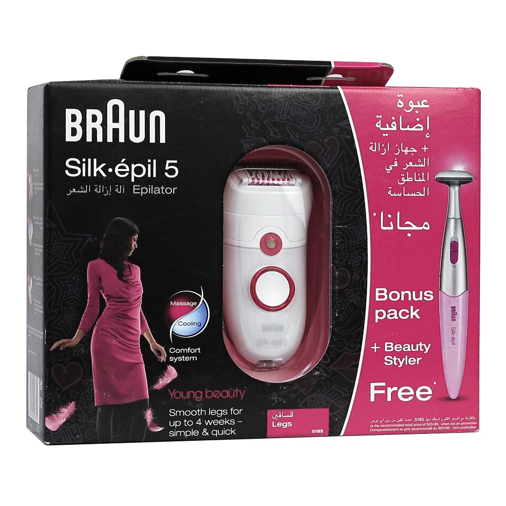 Braun Silk Epil 5 Legs 5185 Epilator Offer Pack