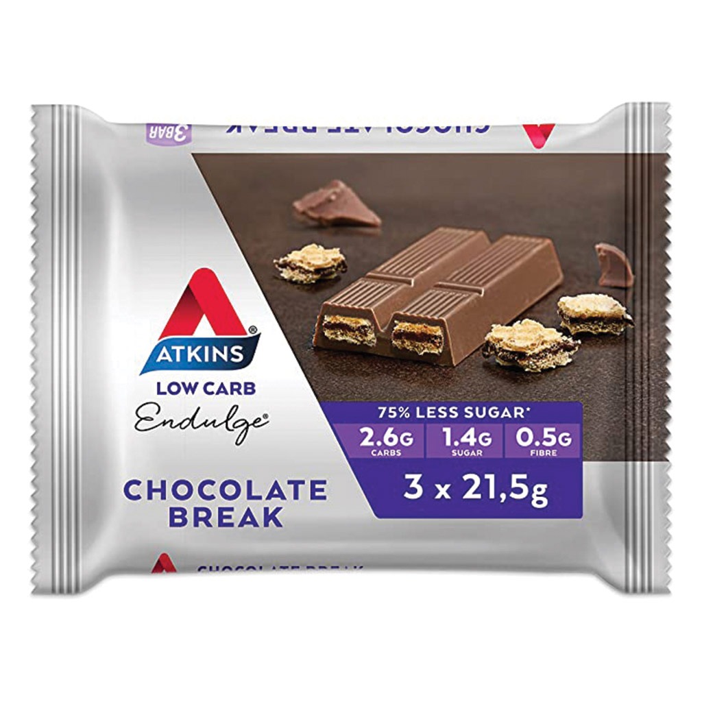 Atkins Endulge Chocolate Break Bar 21.5 g 3's