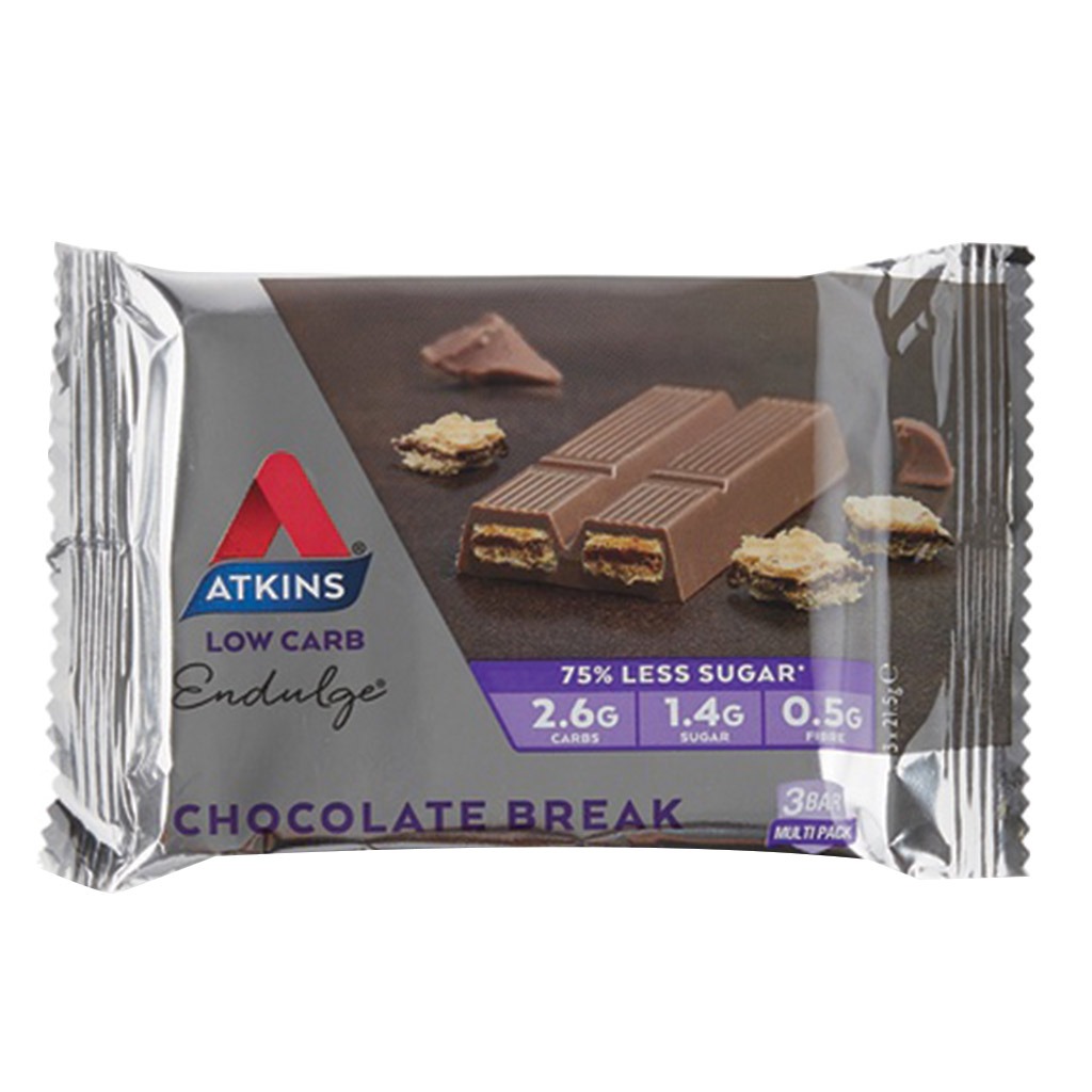 Atkins Endulge Chocolate Break Bar 21.5 g 3's