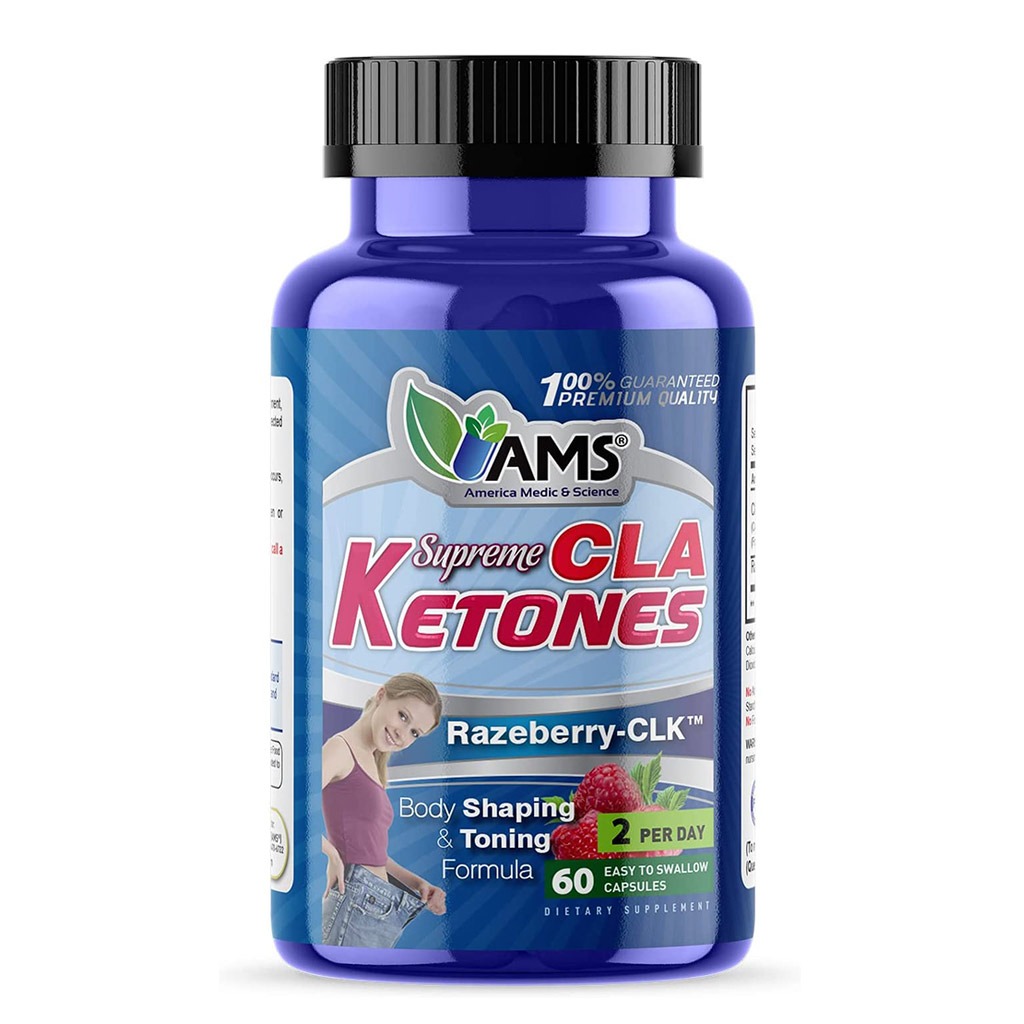 AMS CLA Ketones Weight Loss Supplement Capsules, Pack of 60's
