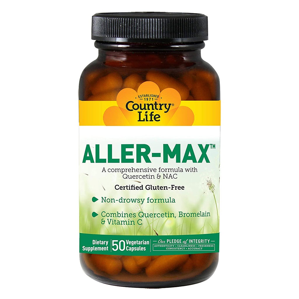 Country Life Aller-Max Vegetarian Capsule With Quercetin, Bromelain & Vitamin C, Pack of 50's