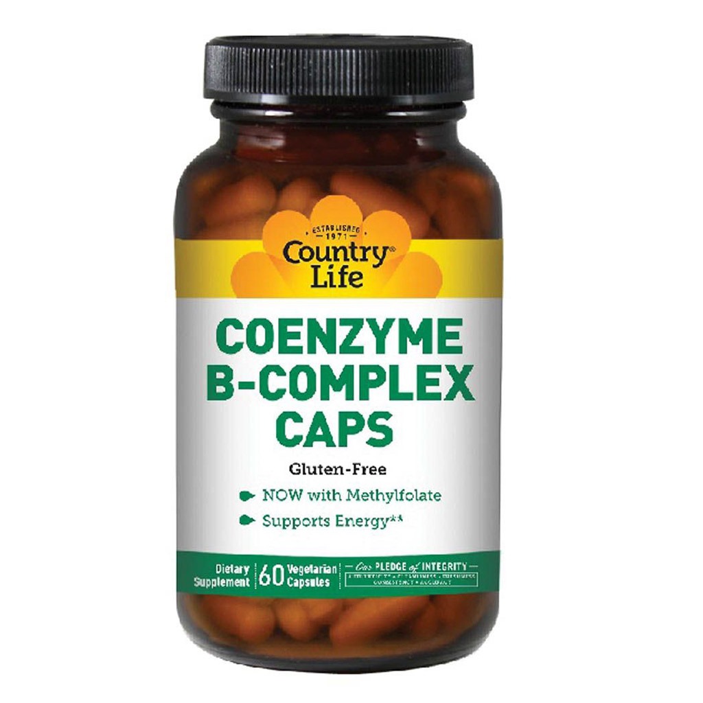 Country Life Coenzyme B-Complex Multivitamin Capsules For Energy, Pack of 60's