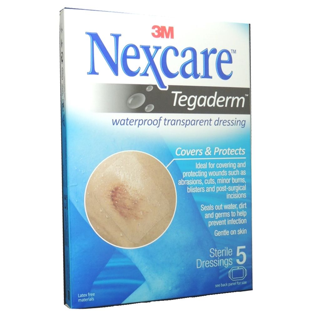 3M Nexcare Tegaderm Waterproof Transparent Dressing 5's