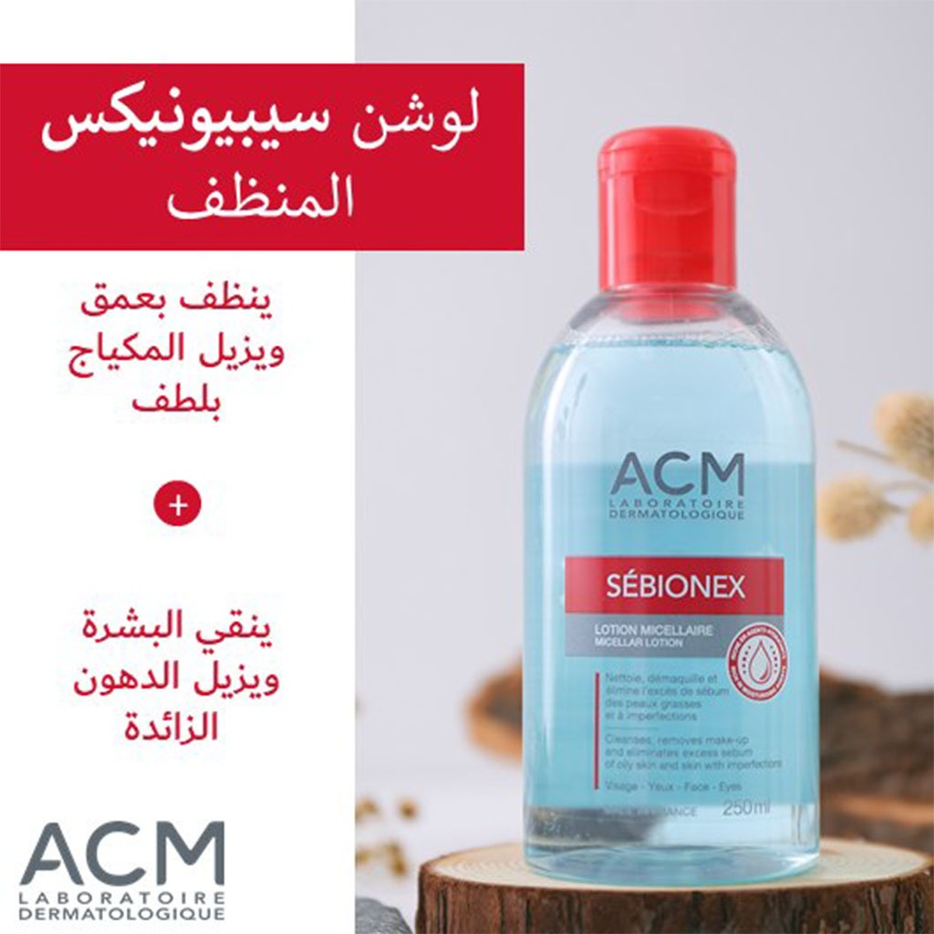 ACM Sebionex Micellar Cleanser Make-Up Remover Lotion For Face & Eyes 250ml