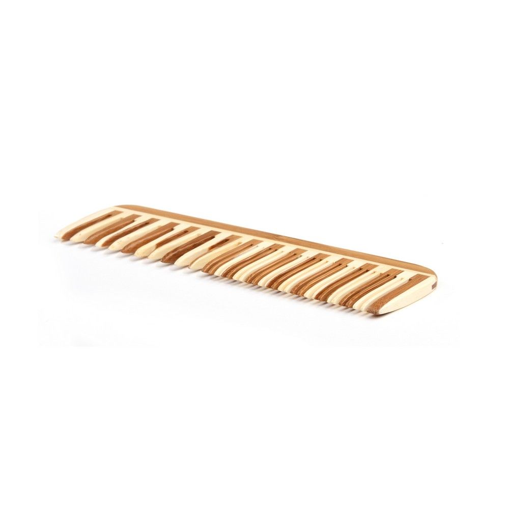 Bass Wide Tooth/Fine Tooth Comb Large Wood Comb W3