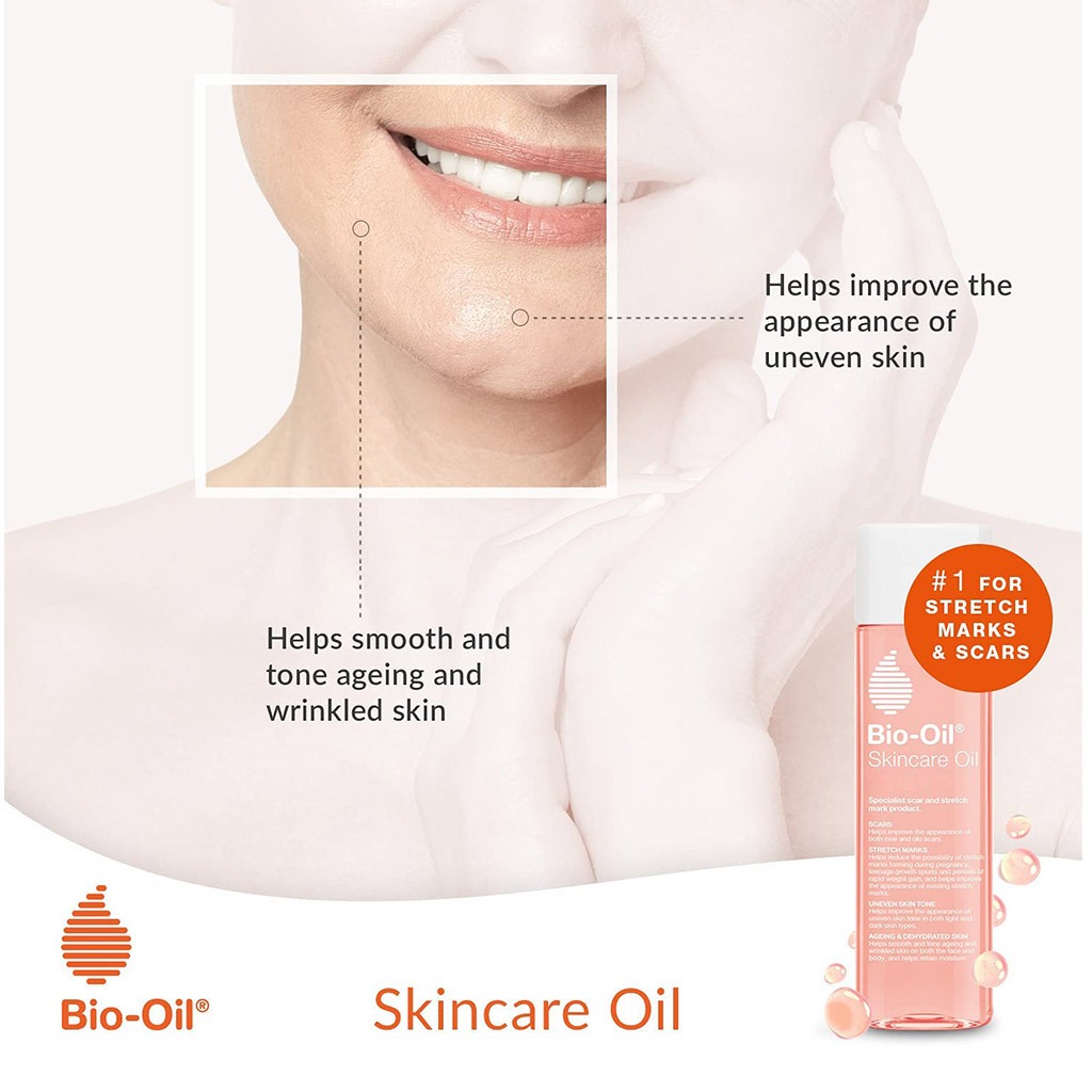 Bio-Oil Moisturising Skincare Oil For Scars & Stretch Marks 200ml