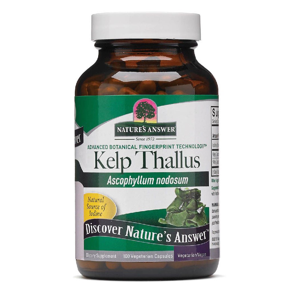 Nature's Answer Kelp Thallus Vegetarian Capsules 100's