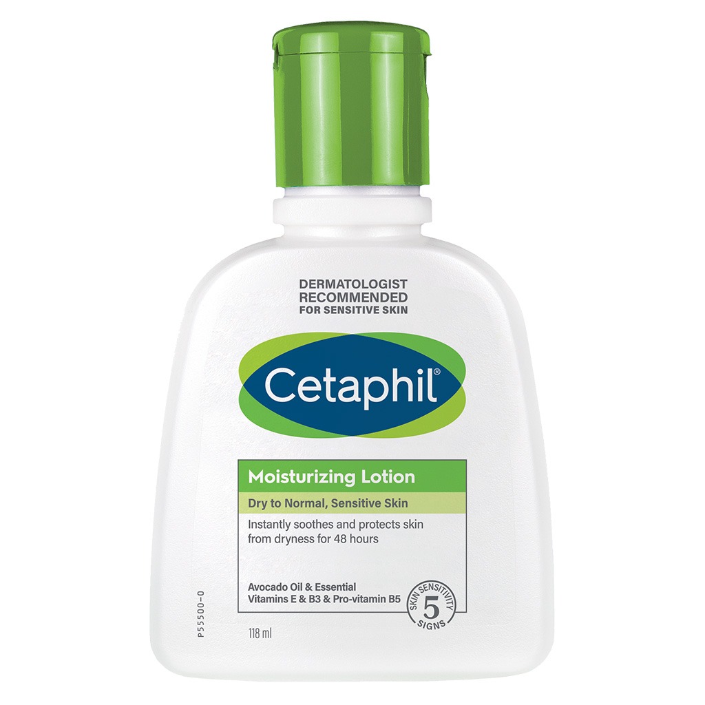 Cetaphil Moisturizing Lotion, Face & Body Moisturizer For Men & Women With Dry to Normal and Sensitive Skin, Unscented, 118ml