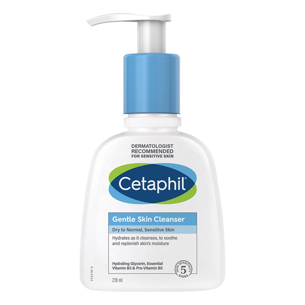 Cetaphil Gentle Skin Cleanser, Face & Body Wash For Men & Women With Normal to Dry and Sensitive Skin, Unscented, 236ml