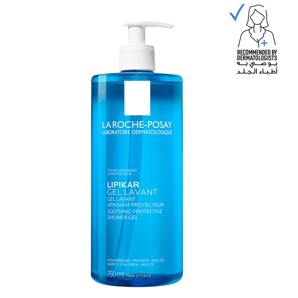 La Roche-Posay Lipikar Gel Lavant Soothing Shower Gel For Dry Atopic Eczema-Prone Skin 750ml