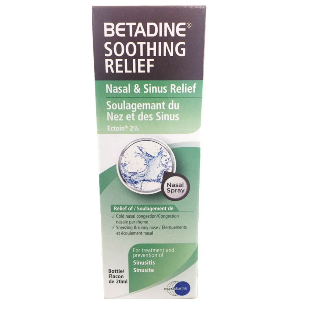 Betadine Soothing Relief Nasal & Sinus Spray 20 mL