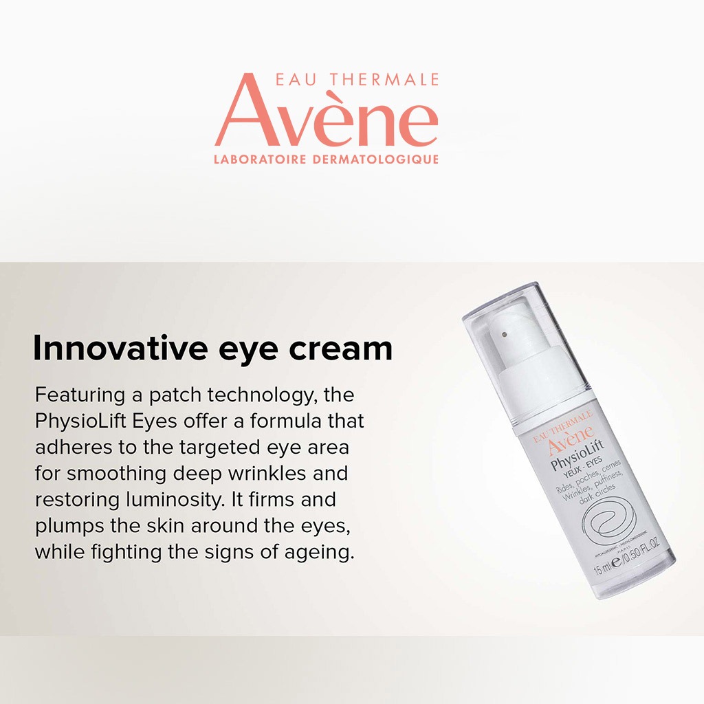 Avene PhysioLift Eye Contour Cream For Eye Puffiness And Dark Circles 15ml
