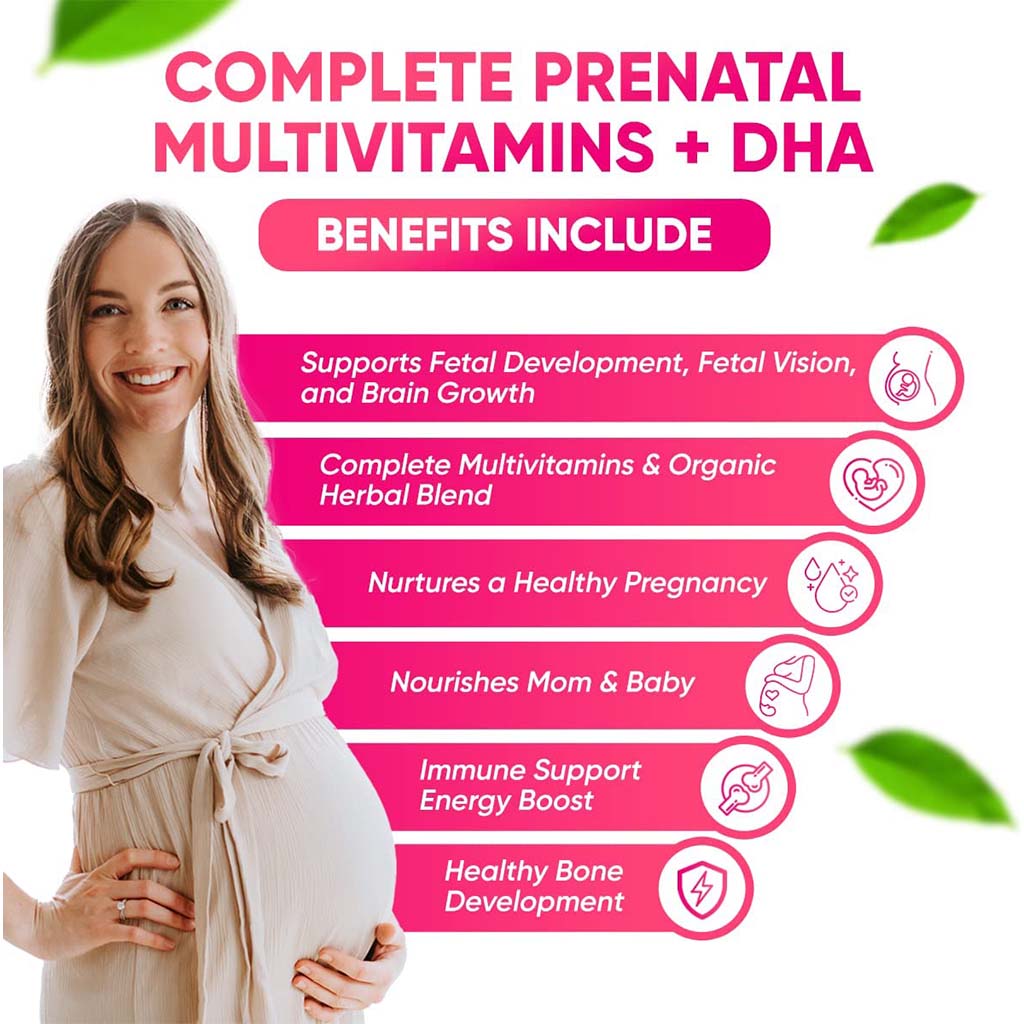 21st Century Prenatal Multivitamins/Mineral Tablets + Prenatal DHA Softgels, Dual Pack of 60's + 60's