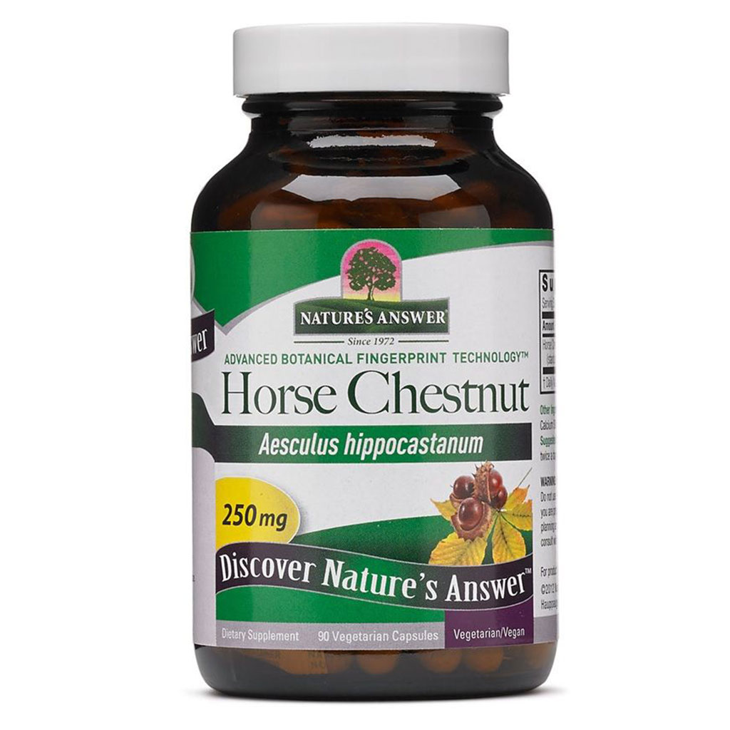 Nature's Answer Horse Chestnut Standardized 250 mg Vegetarian Capsules 90's