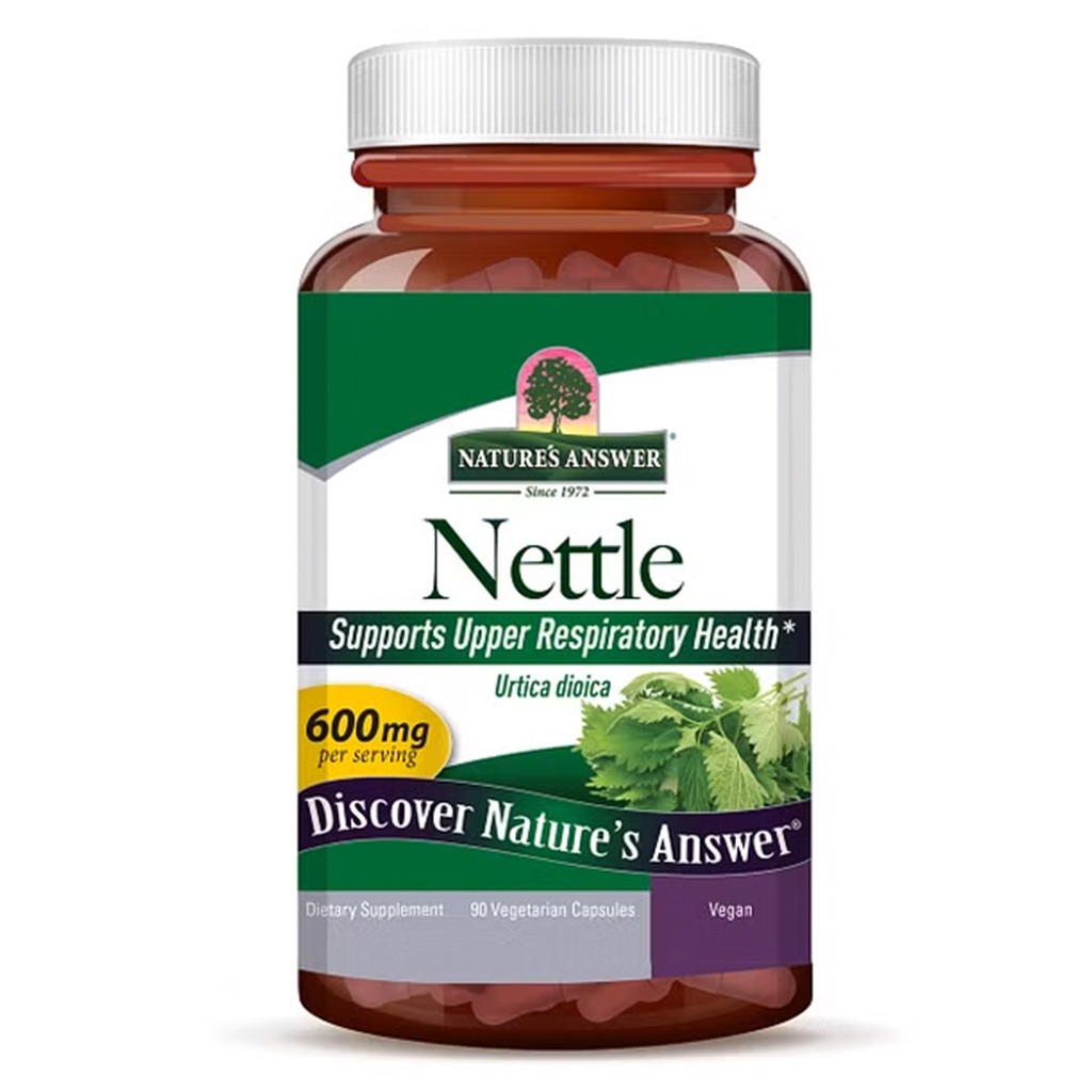Nature's Answer Nettle Leaf 600mg Vegan Capsules For Upper Respiratory Health, Pack of 90's