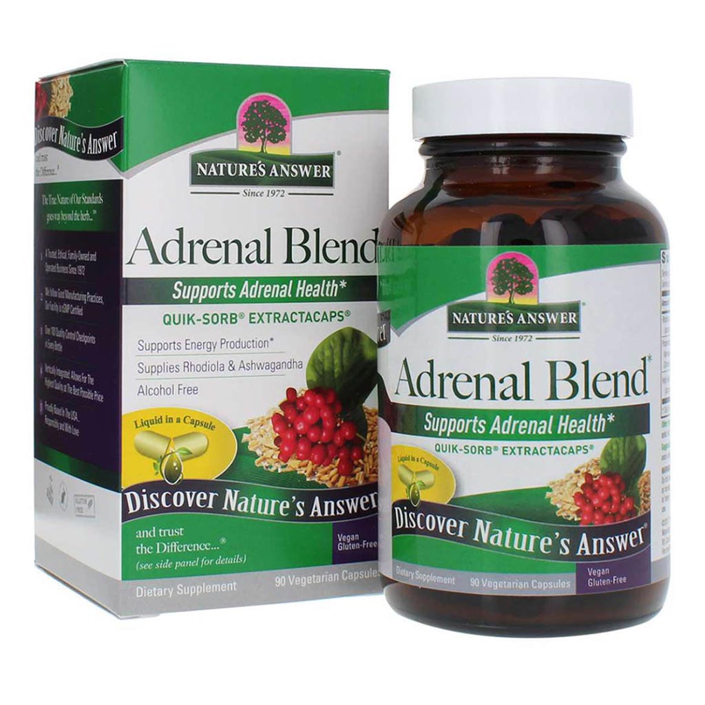 Nature's Answer Adrenal Blend Vegetarian Capsules 90's